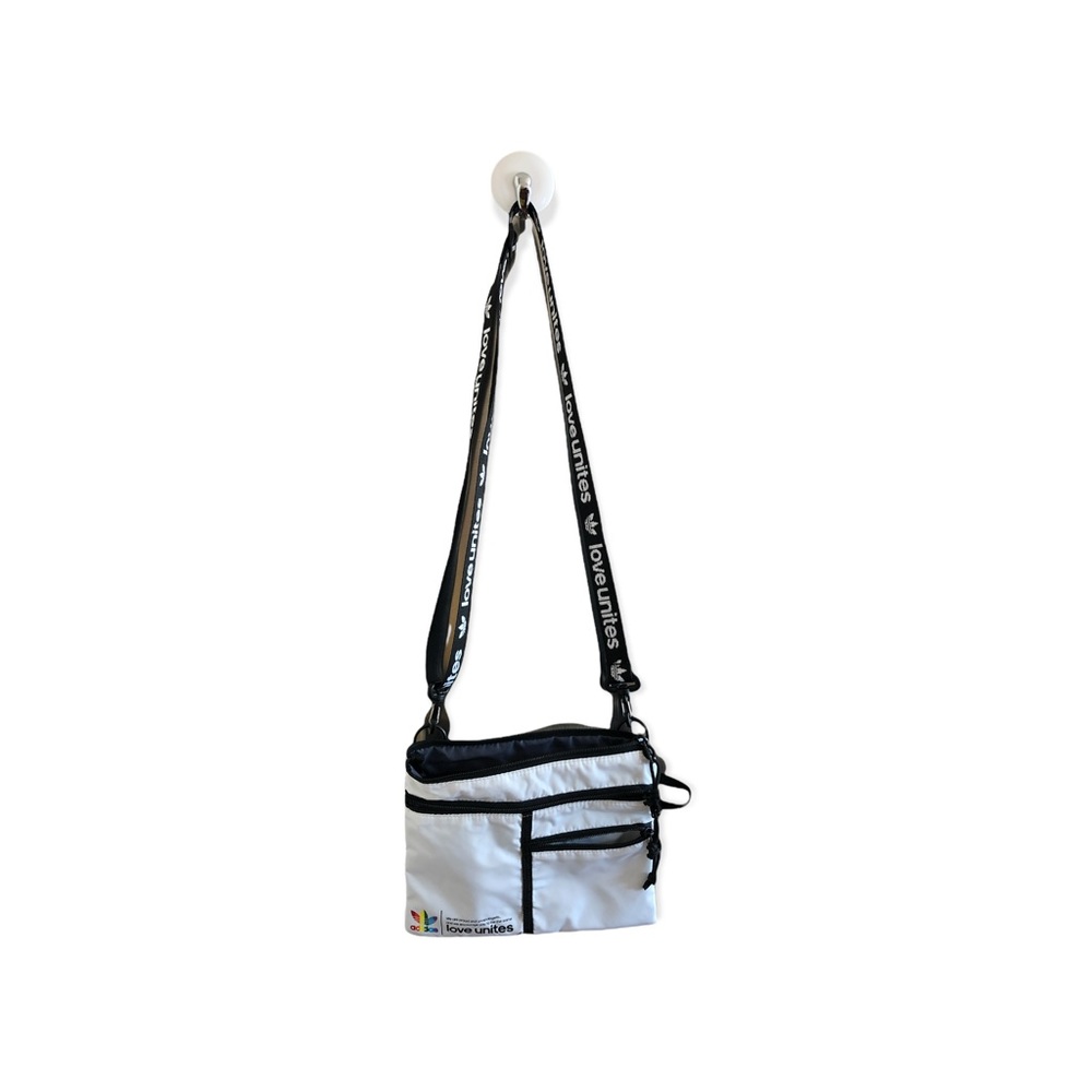 Adidas Originals Pride crossbody bag - white